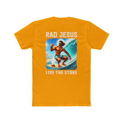 orange back print surf tee 
