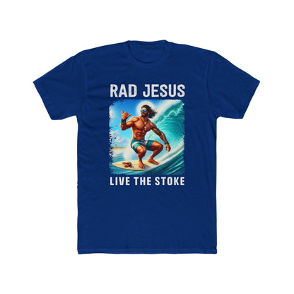 darker blue front print surf t-shirt 