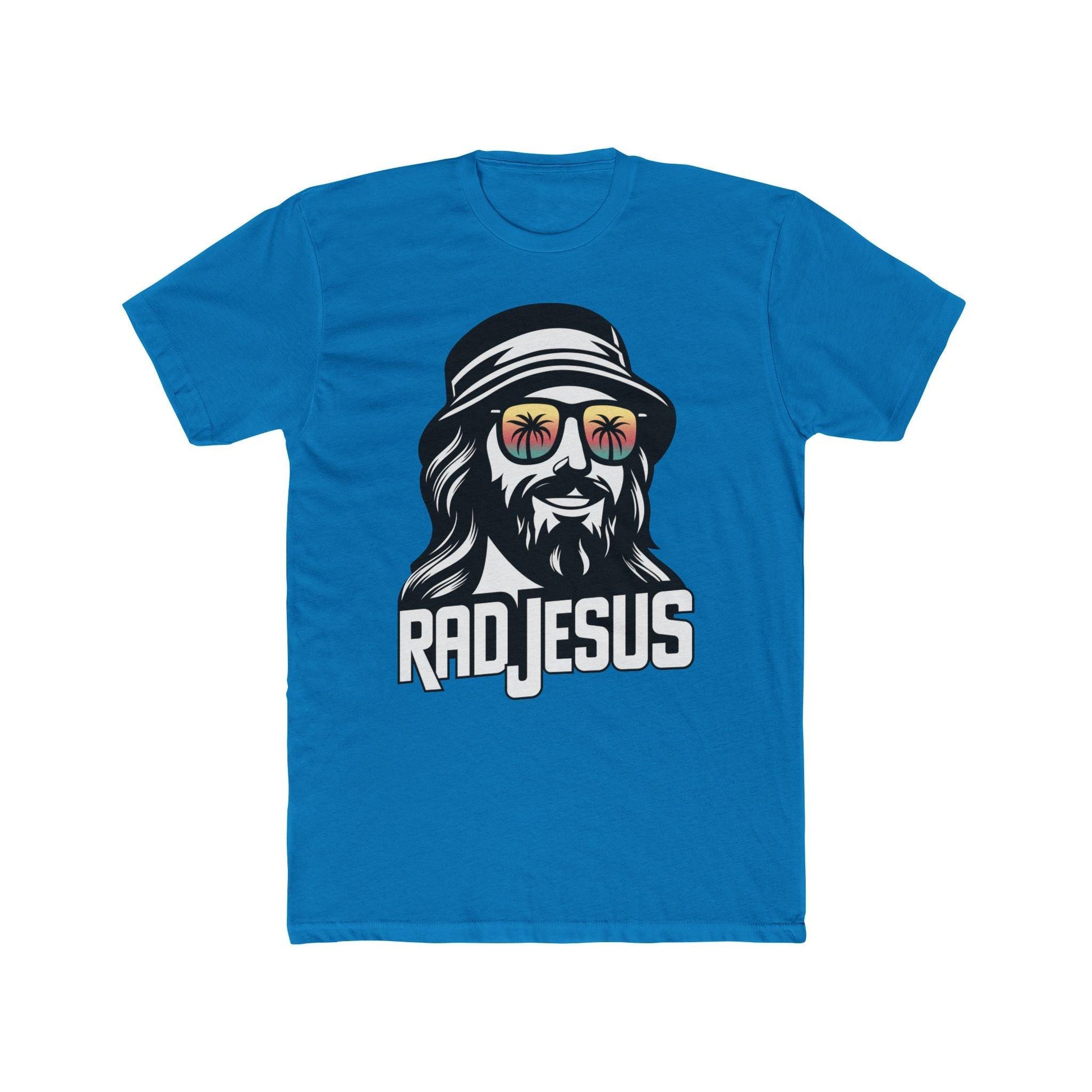 blue front print t-shirt 