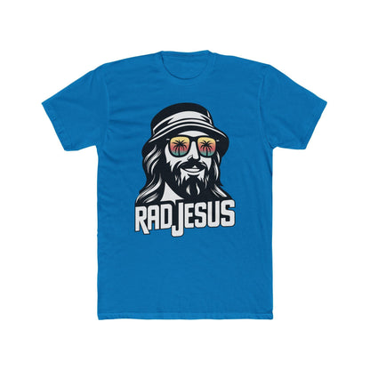 blue front print t-shirt 