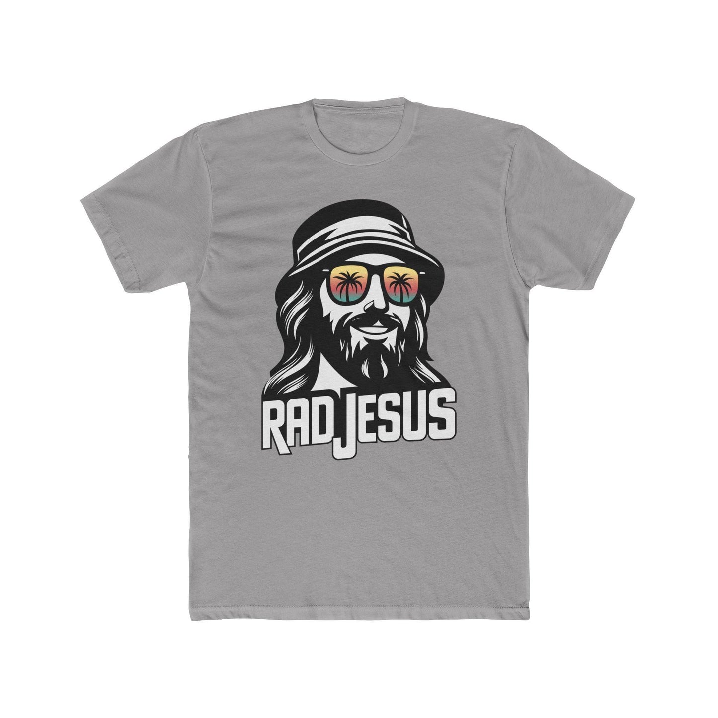 grey front print t-shirt 