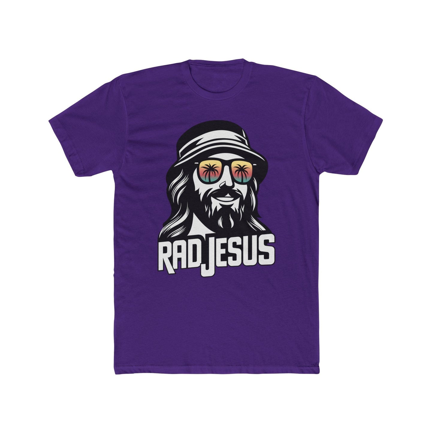 purple front print t-shirt 