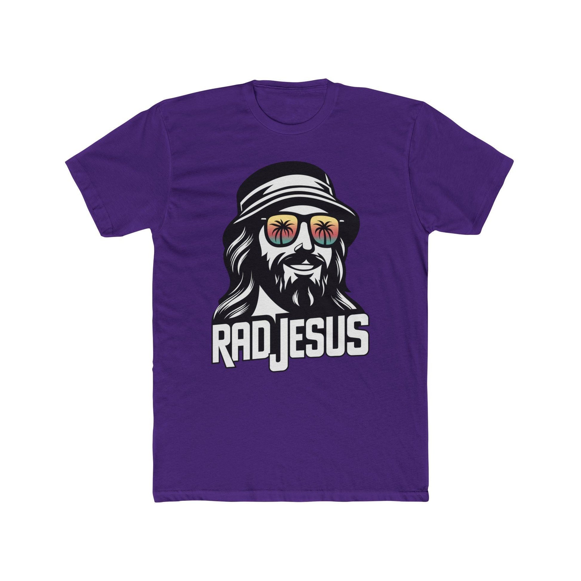 purple front print t-shirt 