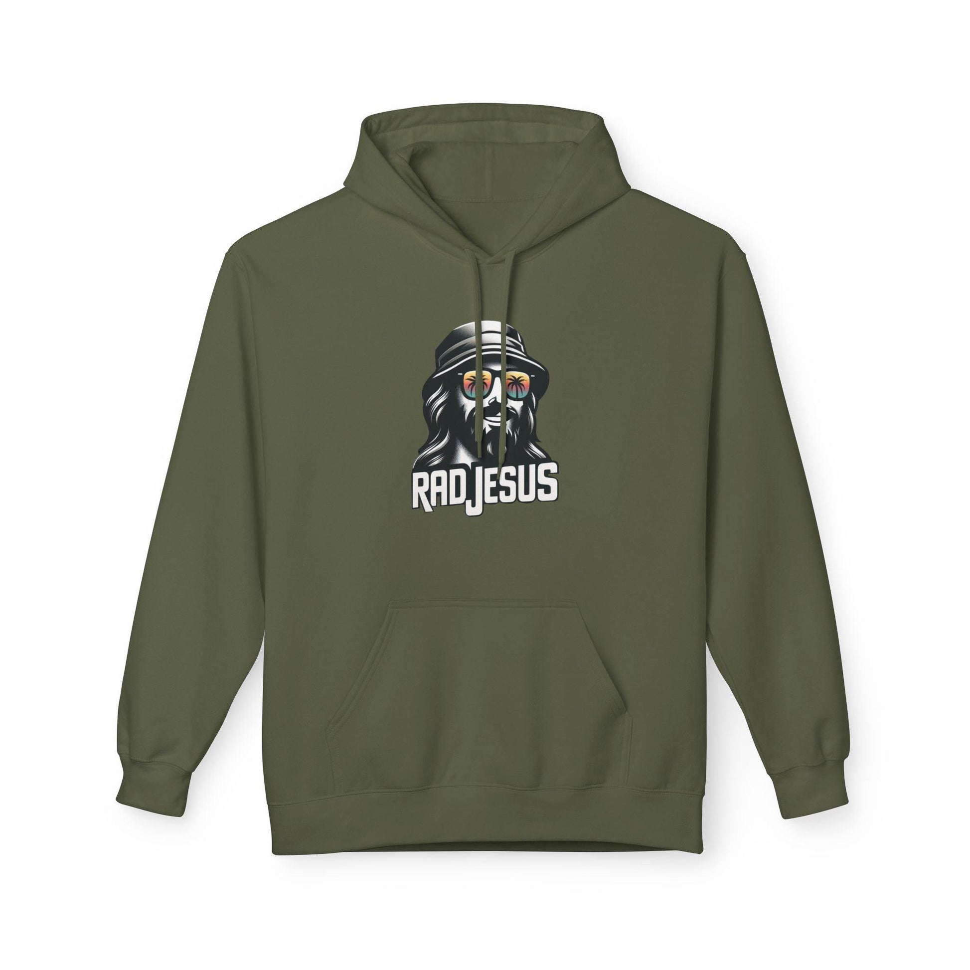 olive green graphic hoodie