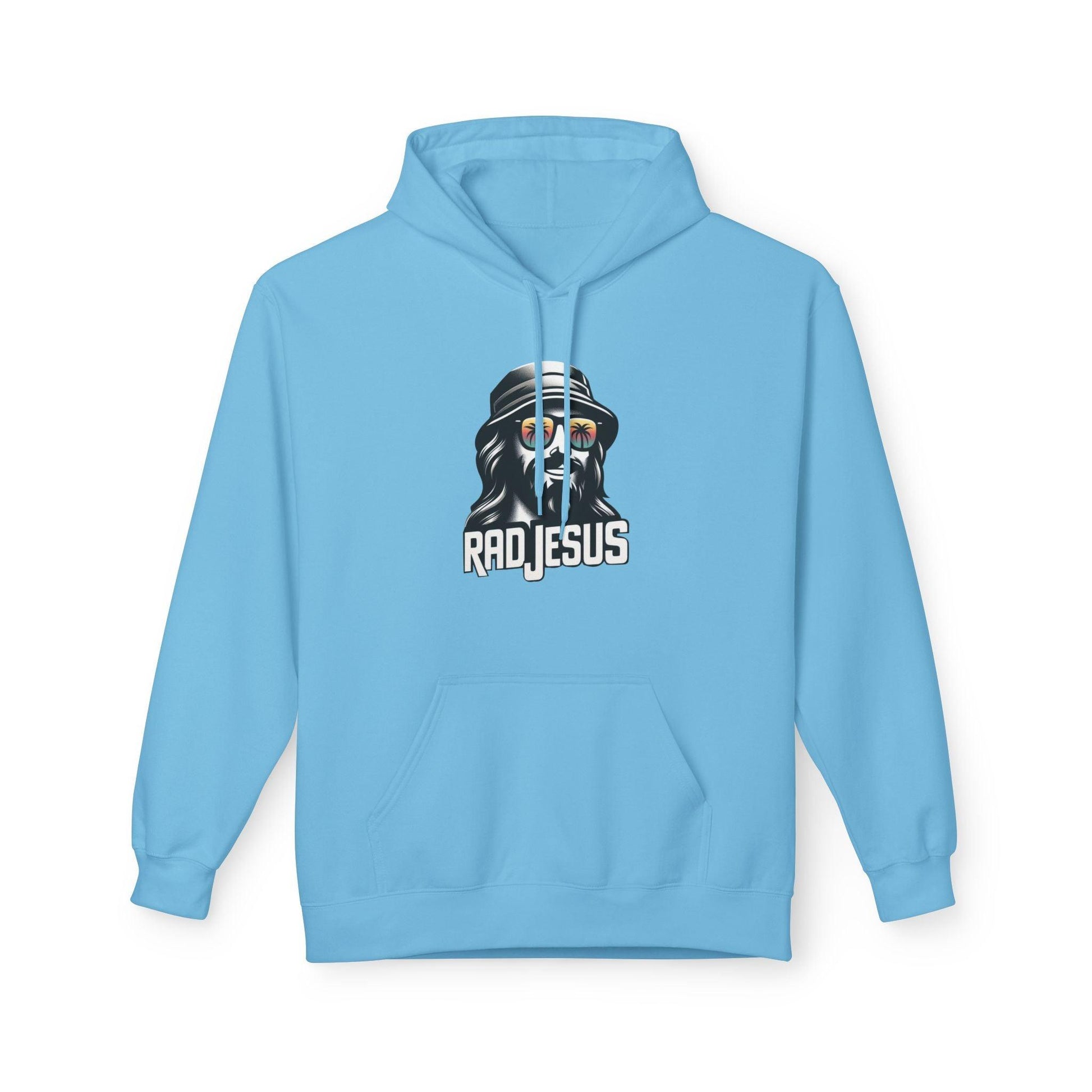 sky blue graphic hoodie