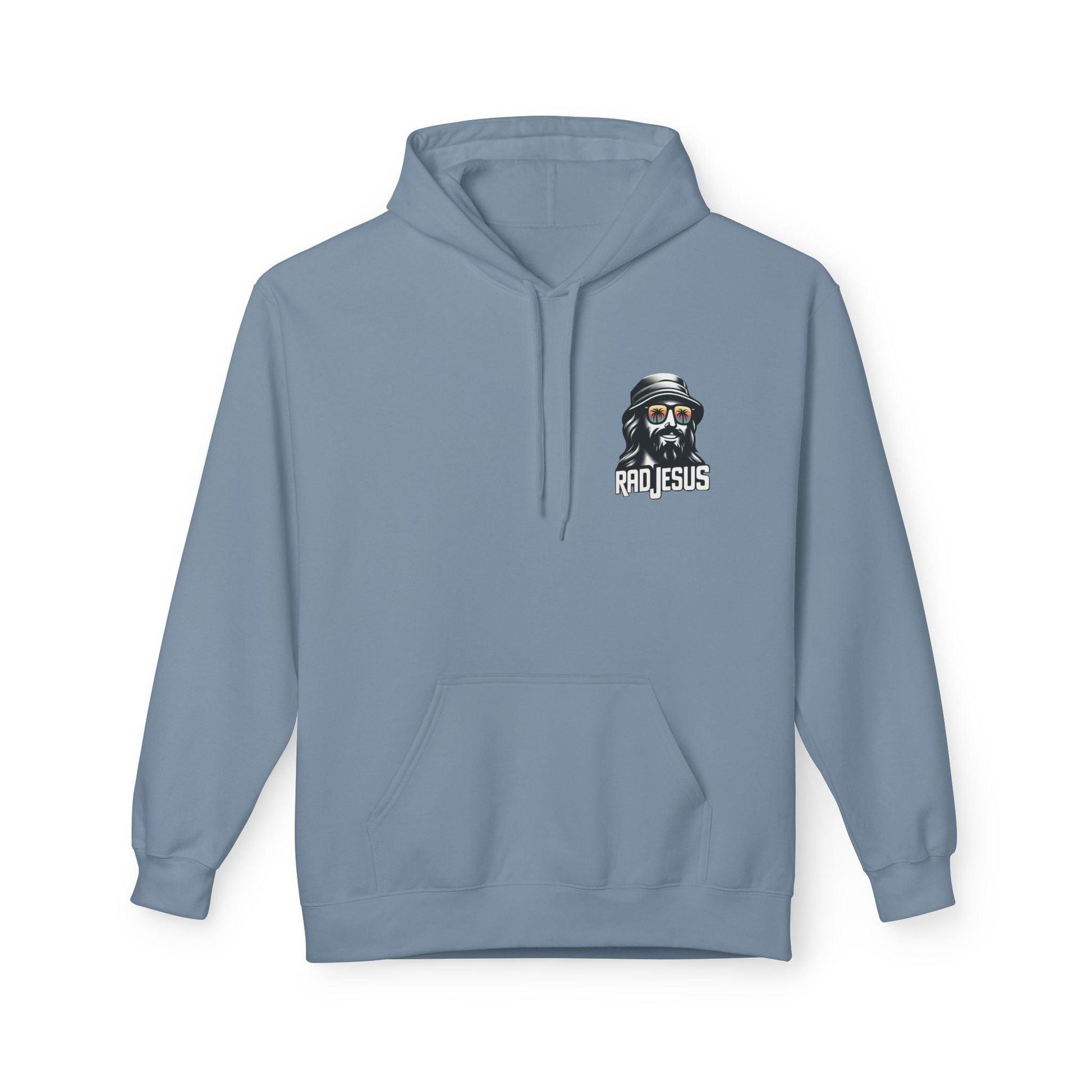 regent gray left pocket print hoodie