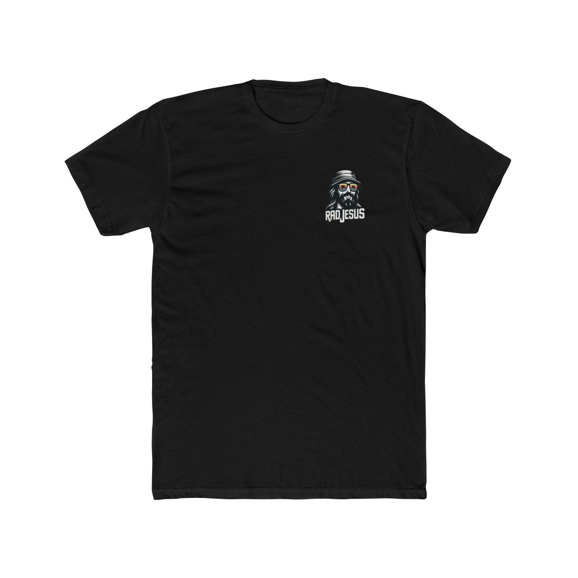black pocket print t-shirt 