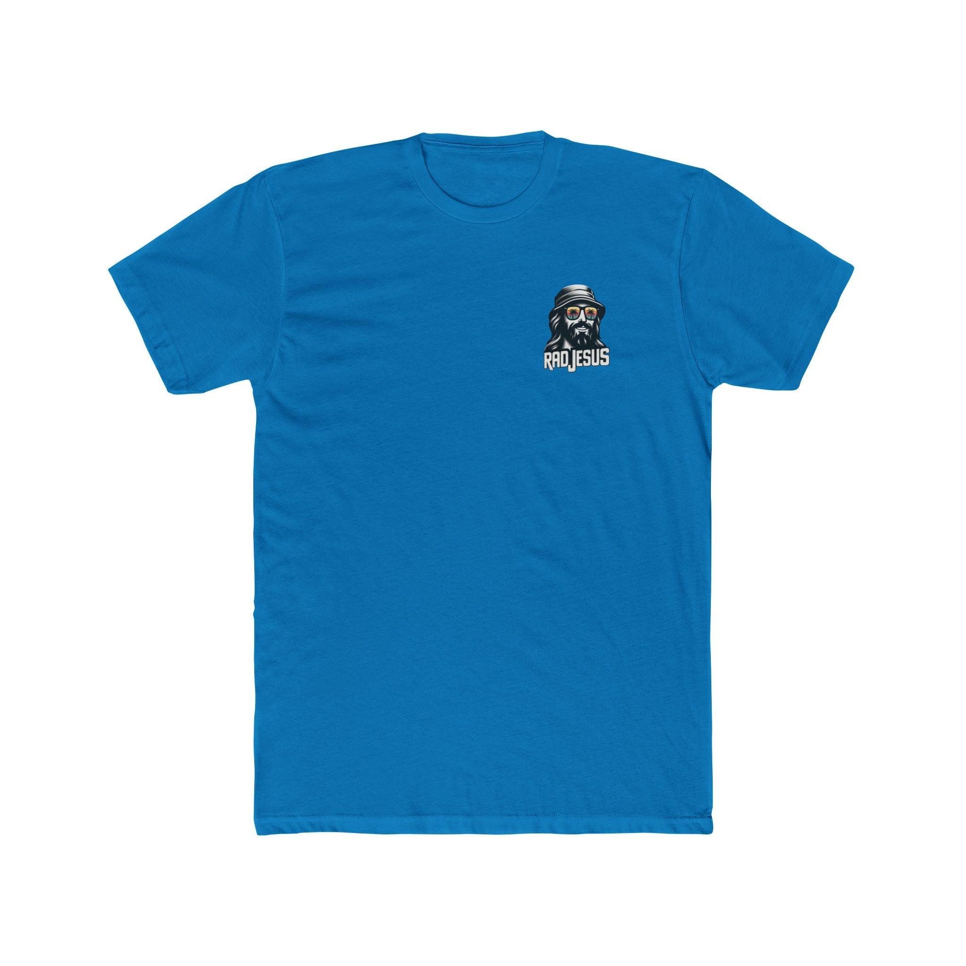 blue pocket print t-shirt 
