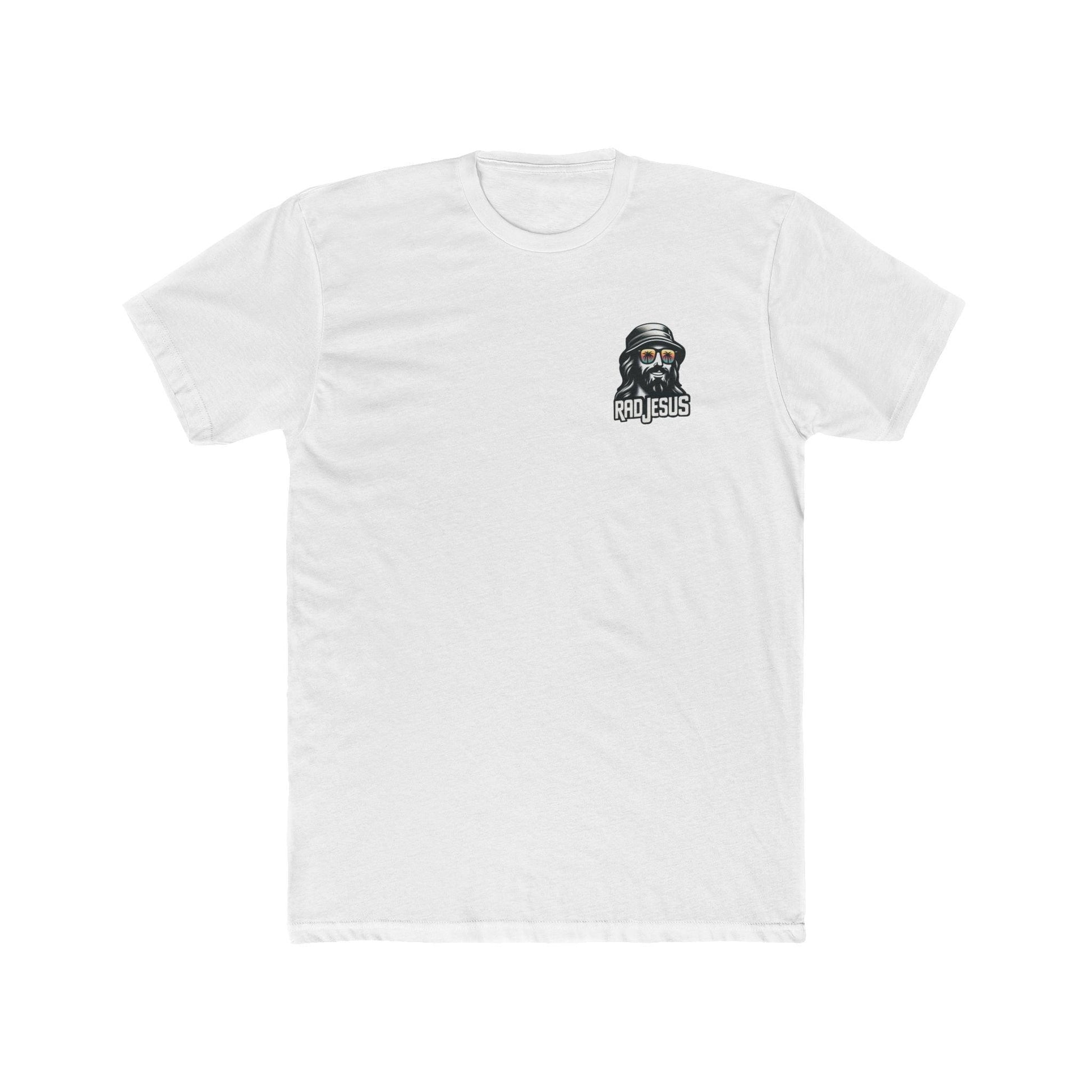 white pocket print t-shirt 