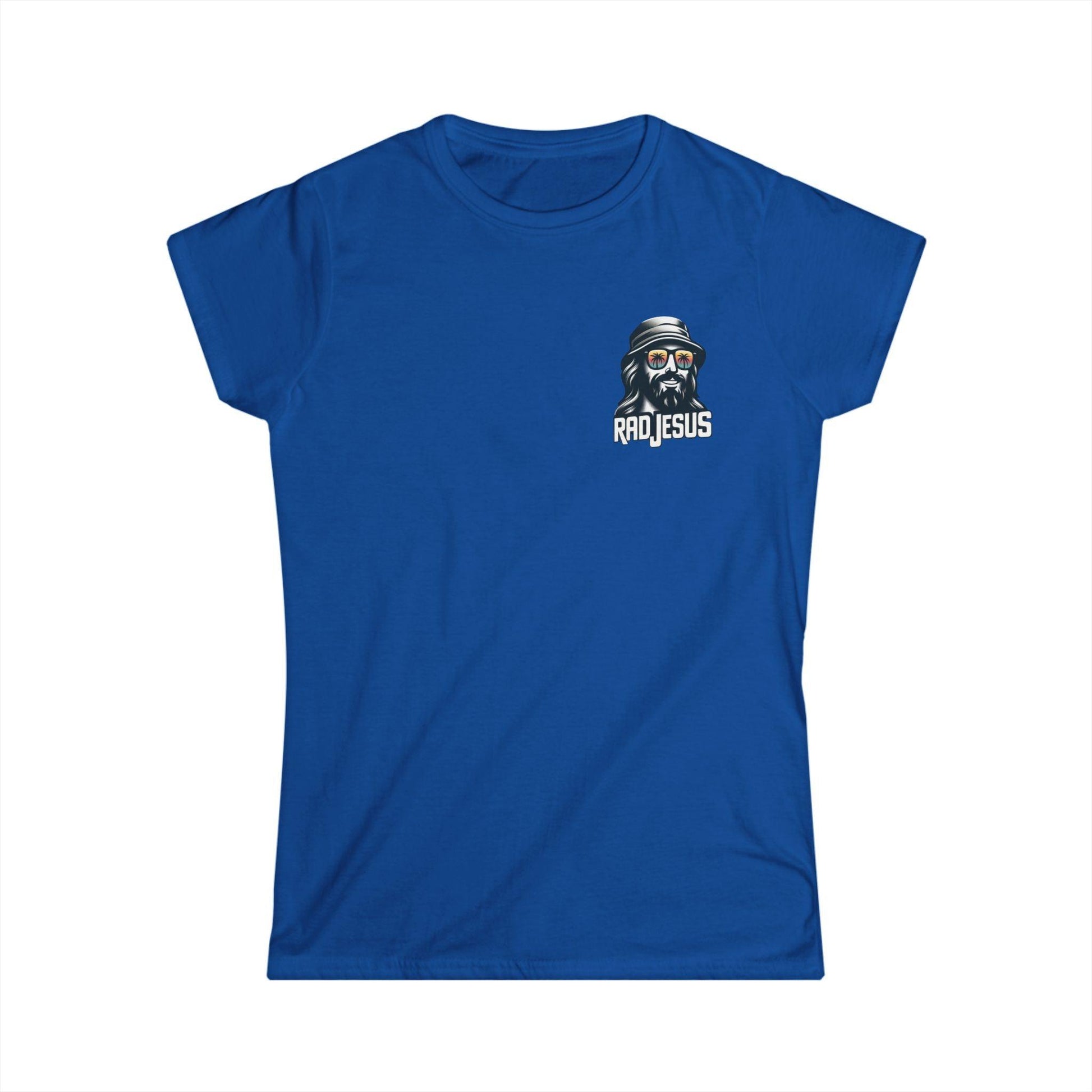 blue women's 2-sided surf tee