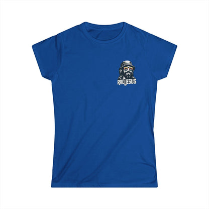 blue women's 2-sided surf tee