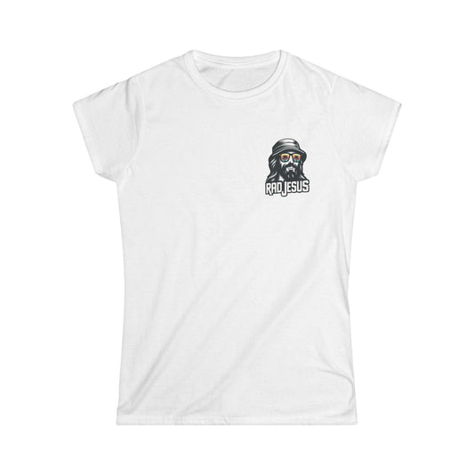 white women's 2-sided surf tee