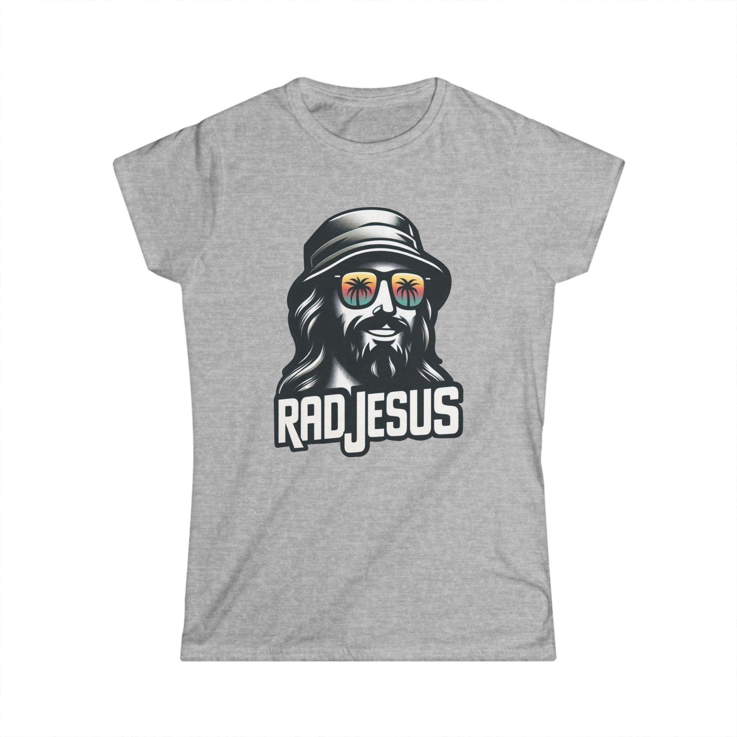 light grey women's graphic t-shirt 