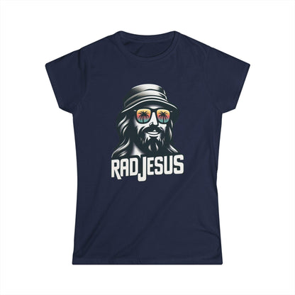 navy blue women's graphic t-shirt 