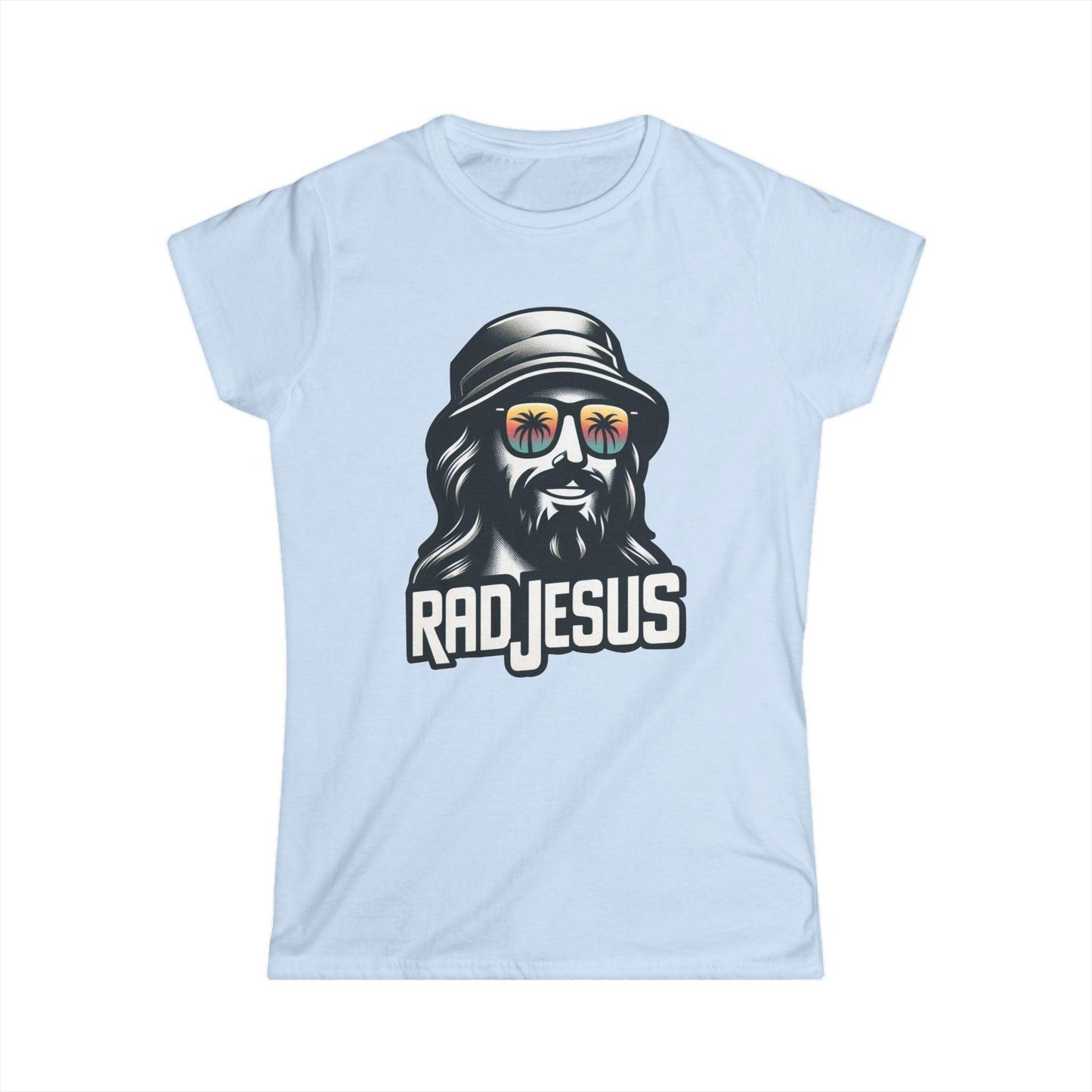 sky blue women's graphic t-shirt 