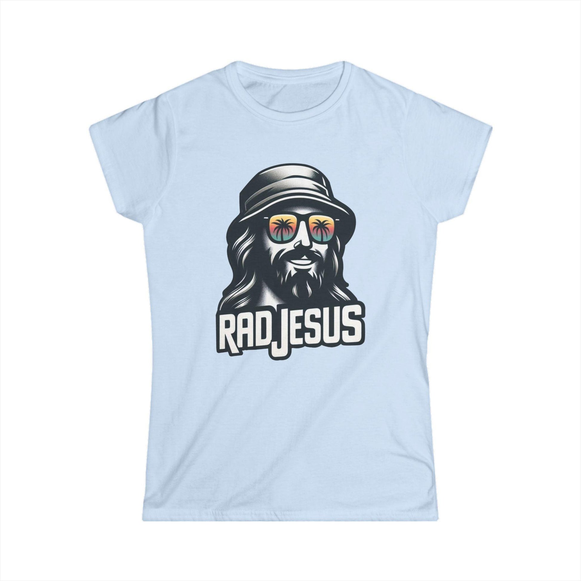 sky blue women's graphic t-shirt 