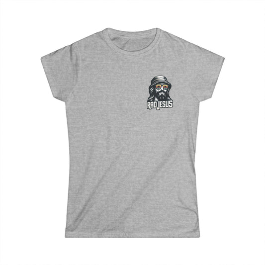 light grey women's left chest logo tee
