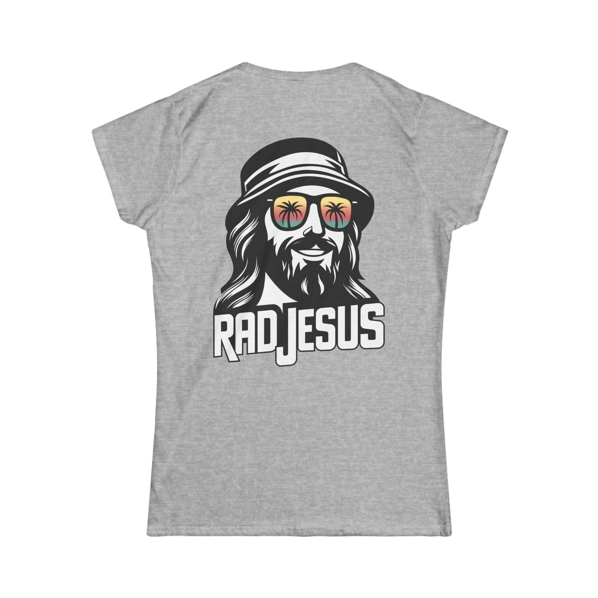 light grey women's print on back shirt 