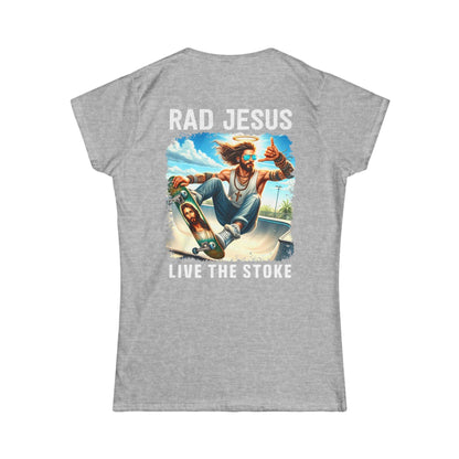 light grey back print shirt for women