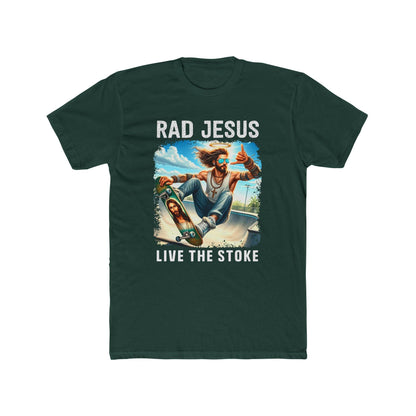 darker green front print skater shirt 
