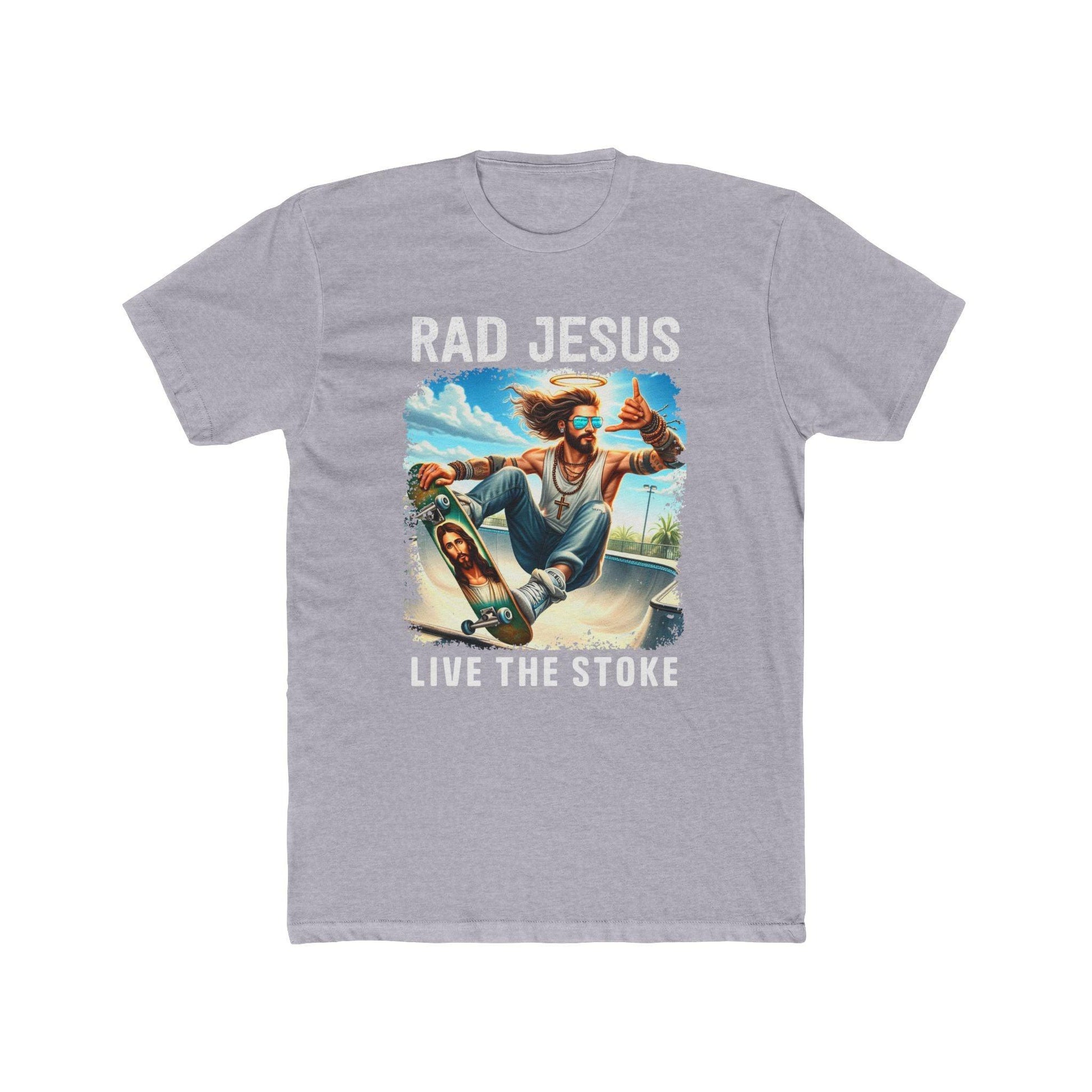 light grey front print skater shirt 