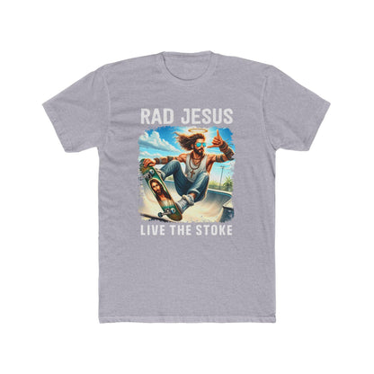 light grey front print skater shirt 