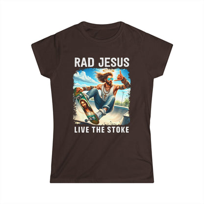 brown front print women's graphic tee