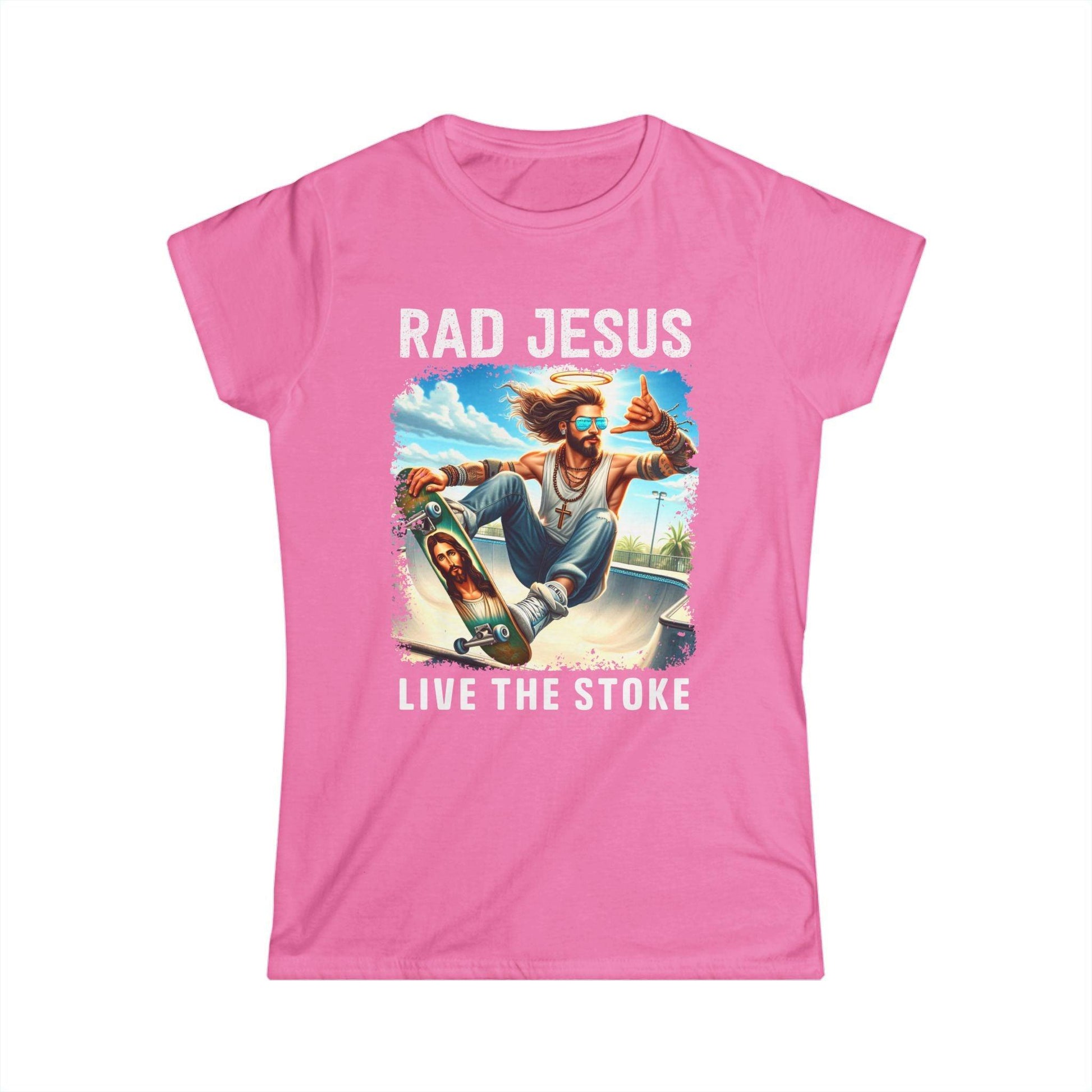pink front print women's graphic tee
