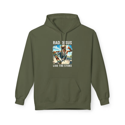 olive green skateboarding graphic hoodie