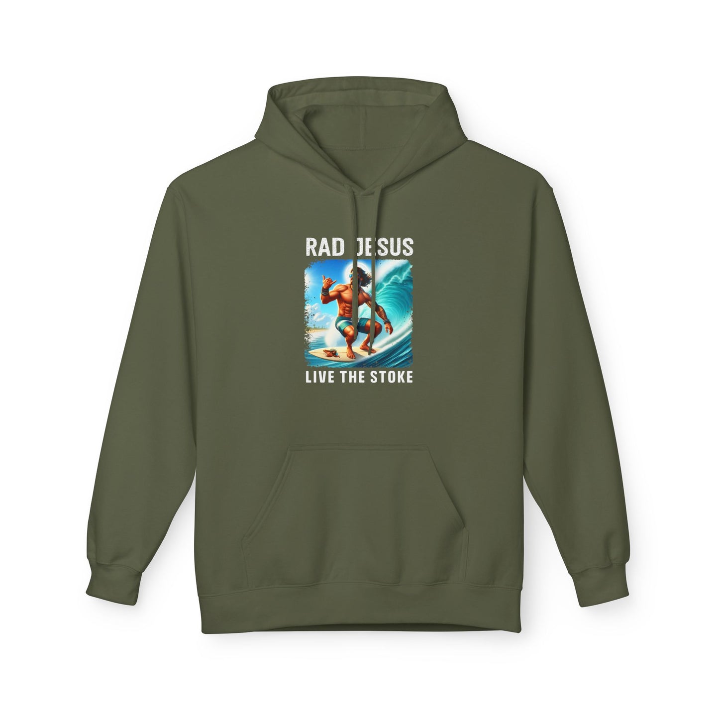 olive green surfer hoodie