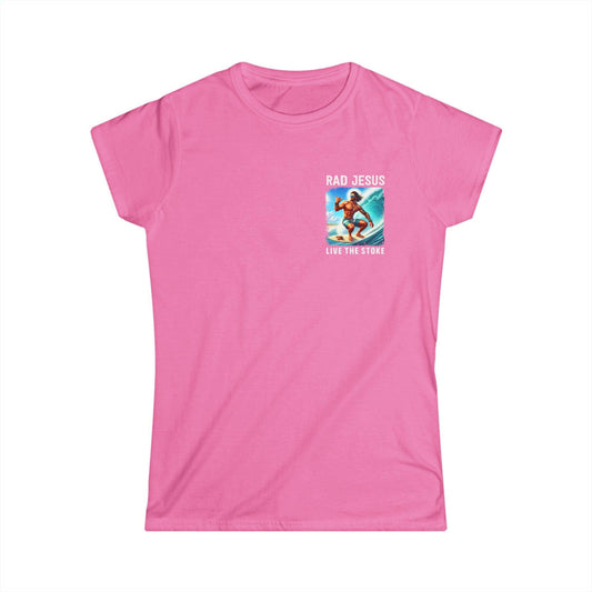 pink women's pocket surf shirt